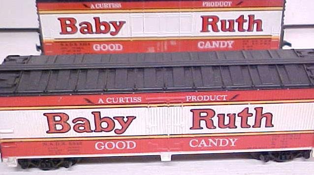 Train Cars HO Scale Baby Ruth (2) Sizes (1) Track Cleaner
