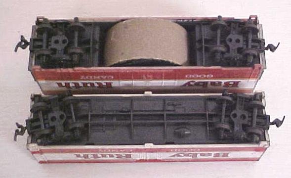 Train Cars HO Scale Baby Ruth (2) Sizes (1) Track Cleaner