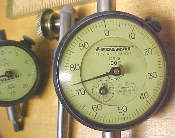 Federal Precision Dial Indicator (2) + Holder