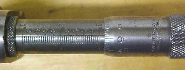 Starrett Micrometer Head Long Range 1-3 inch & Gauge
