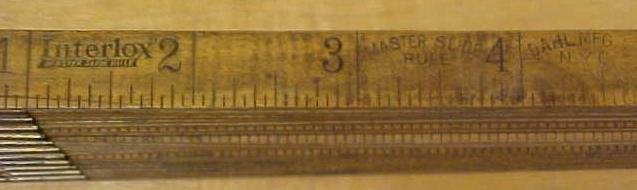 Dahl Master Slide Interlocking Rule Interlox