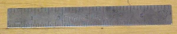 Bates Mfg. Rule Steel 6 inch Antique
