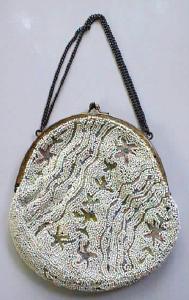 Purse Bag Beaded & Embroidered Ladies French