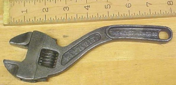 Keystone Westcott S-Handle Wrench 8 inch No. 78 Antique