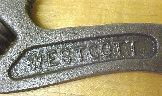 Keystone Westcott S-Handle Wrench 8 inch No. 78 Antique