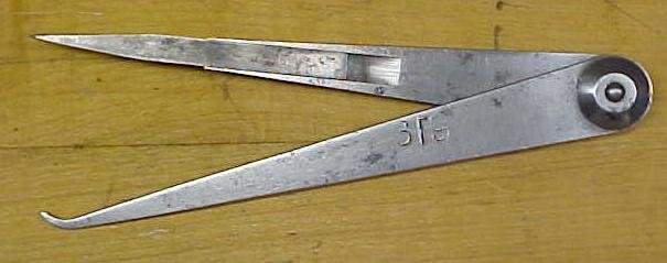 Starrett No. 41 Hermaphrodite Calipers 6 Inch