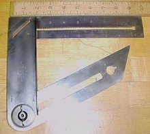 M.A.D. Combination Square The Square Mfg. Co. Toledo Rare!