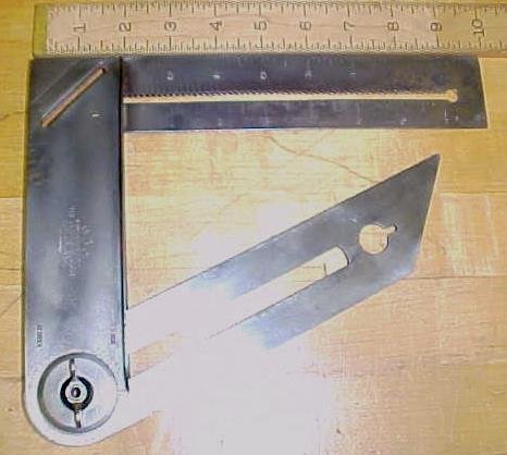 M.A.D. Combination Square The Square Mfg. Co. Toledo Rare!