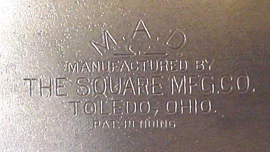 M.A.D. Combination Square The Square Mfg. Co. Toledo Rare!