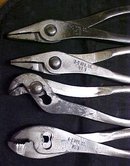 Antique K-D Mini Pliers Set & Pouch K-D No. 6, 7, 8, & 9