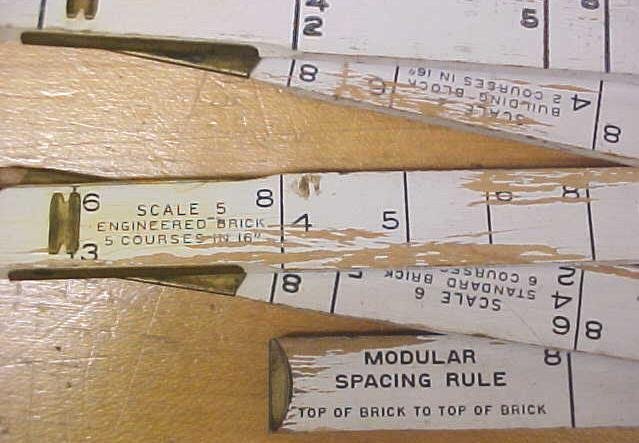 Lufkin Modular Red End Rule No. 646 Brick Scales