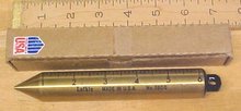 Lufkin Brass No. 590G Tank Gauging Plumb Bob /Box