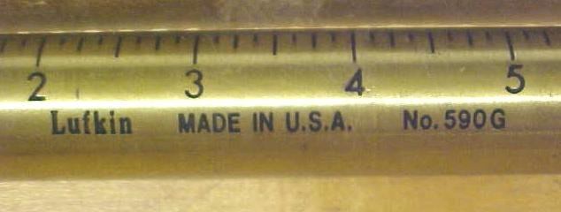 Lufkin Brass No. 590G Tank Gauging Plumb Bob /Box