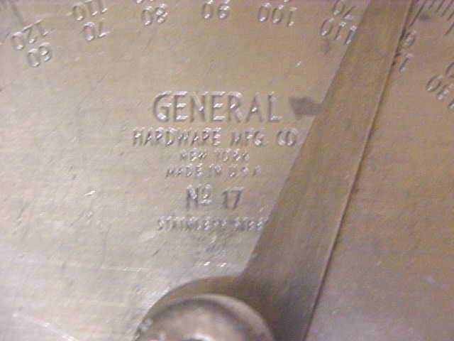 General Hardware Protractor No. 17 Stainless Steel
