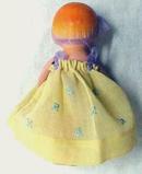 Miniature Bisque Doll Vintage Dress