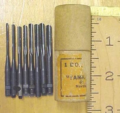 Yankee Push Drill Points Set of 8 Wooden Tube Case