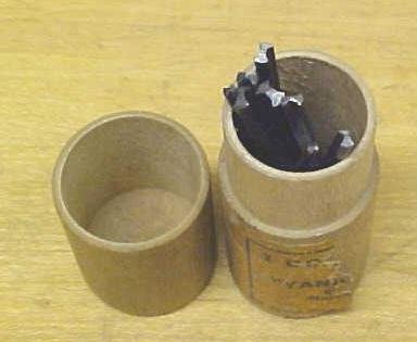 Yankee Push Drill Points Set of 8 Wooden Tube Case
