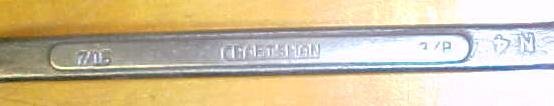 Craftsman Box Wrench Bent Front 7/16 & 3/8 inch Vintage