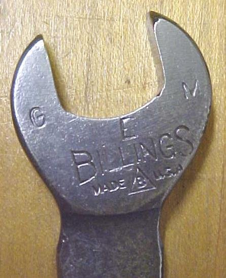 Billings Open End Wrench 1/2 & 9/16 inch GEM 725B