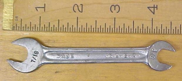 Indestro Wrench Open Ended 3/8 & 7/16 inch P723