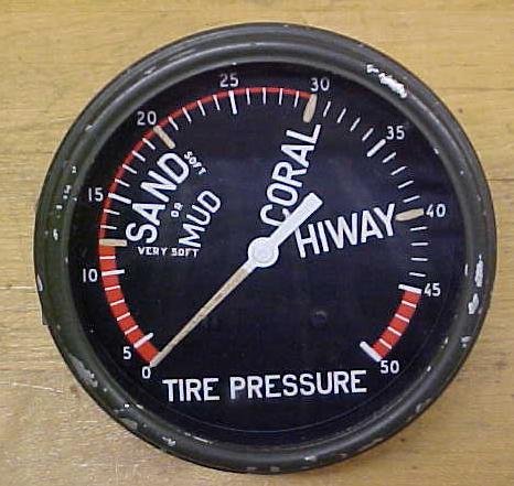 DUKW Tire Pressure Gauge WWII Amphibious Vehicle