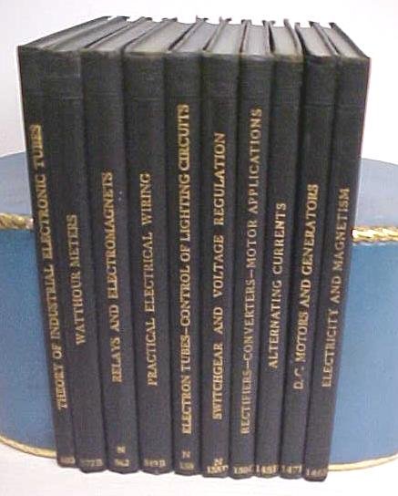 Electricity Wiring Book Set 10 Volumes International Textbook 1939