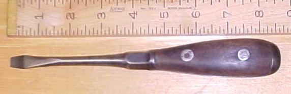 Dunlap Machinist Screwdriver Wood Handle Rare! 8 inch