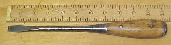 Antique Screwdriver Knife Wood Handle 11 inch
