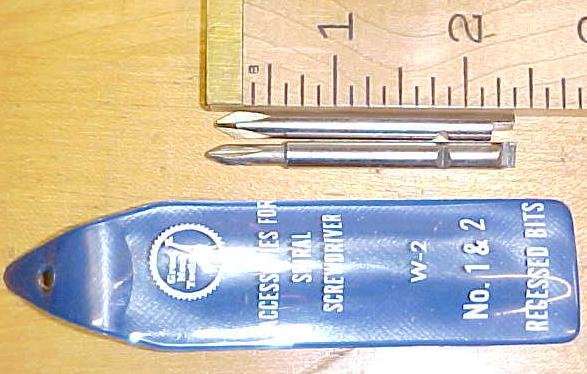 Yankee No. 133 / 233H/135 Phillips Bit Screwdriver Tip Set