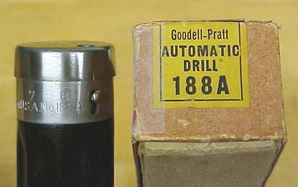 Goodell-Pratt Yankee Style Spiral Push Drill No. 188A Box
