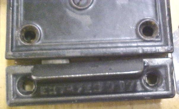 Antique Passage Door Lock Set Flush Mount