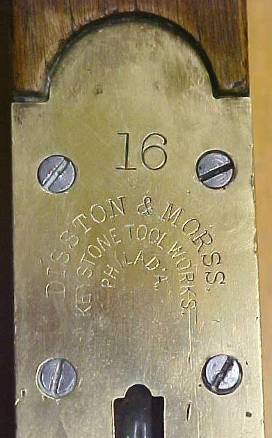 Disston Morss Plumb Level 1878 Patent 30 inch