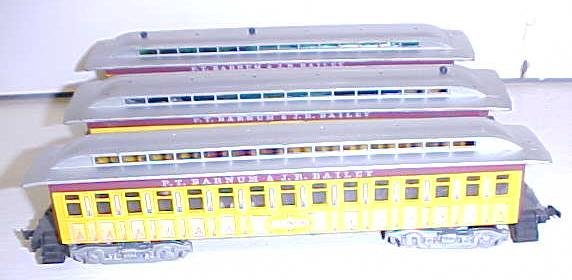 Train Cars HO Scale Barnum & Bailey (3) Cars