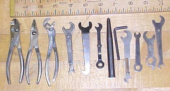 Antique K-D Mini Pliers Set & Pouch K-D No. 6 to 8
