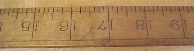 Antique Taylors Square Wood & Brass 24 inch