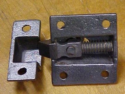 Antique Cupboard Latch Cast Iron Ornate Design
