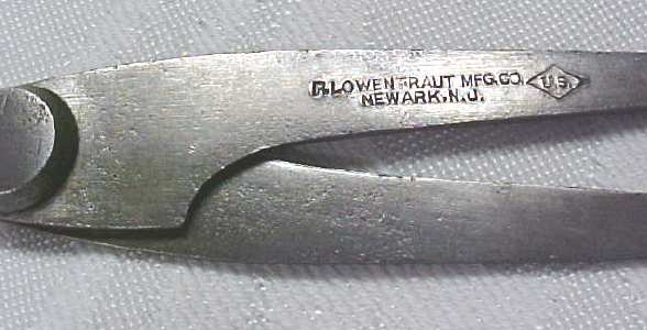 P. Lowentraut Inside Calipers 4 inch