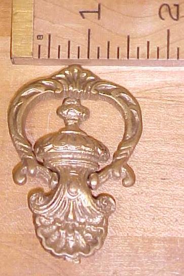 Antique Drawer Pulls Ornate Hardware Brass Hinged