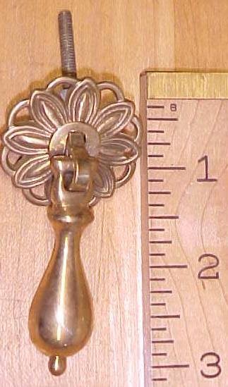 Antique Drawer Pulls Ornate Hardware Brass Hinged