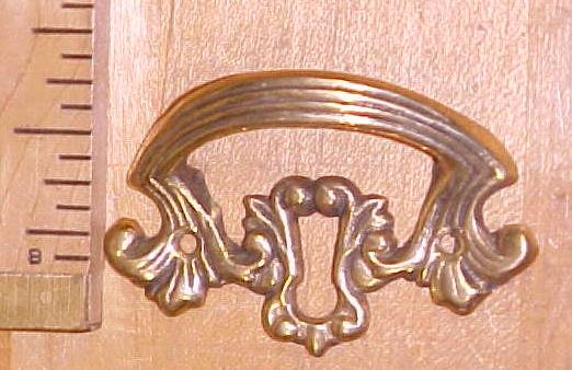 Antique Drawer Pulls Ornate Hardware Brass Key Hole
