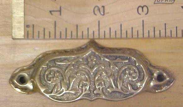 Antique Drawer/Bin Pulls Ornate Hardware Brass