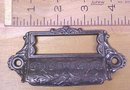 Antique Drawer Pulls Ornate Hardware Cast Iron Filing Cabinet