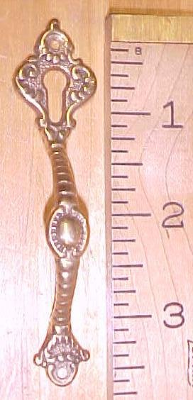 Antique Door Pulls Ornate Hardware Brass Key Hole