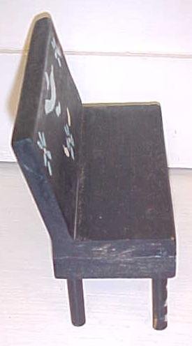 Dollhouse Bench Furniture Hand Painted Primitive