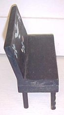 Dollhouse Bench Furniture Hand Painted Primitive