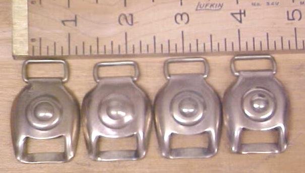 Antique Horse Harness Brass Buckle Tack Bullseye