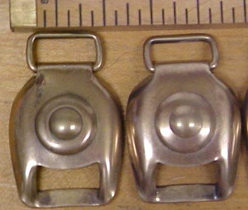 Antique Horse Harness Brass Buckle Tack Bullseye