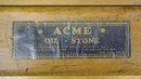 Acme Oil Stone w/ Wood Box Fine/Course