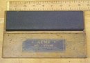 Acme Oil Stone w/ Wood Box Fine/Course