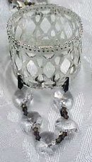 Silver Plated Napkin Rings Prisms 12 PC Vintage